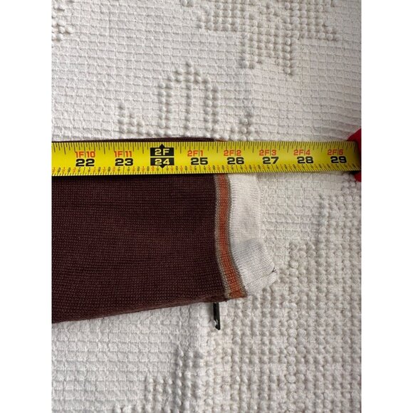 Of the Earth Unisex Cardigan Sz L Brown Full-Zip Cotton/Soybean Fiber Vegan Vtg - Picture 10 of 11